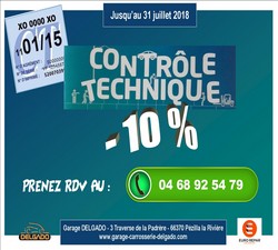 remise 10 % sur le contrôle technique